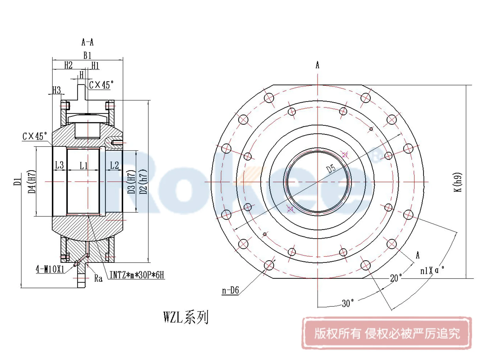WZL型内花键卷筒耀世娱乐